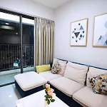 Thao Dien High-Rise Apartment With Beautiful Night View 2 Bed 2 Bath Masteri An Phu Sol
